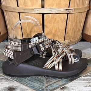 Chaco ZX/2 Unaweep Multi-Color Orange Brown Rafting Hiking Sandals Womens Size 6
